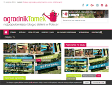 Tablet Screenshot of ogrodniktomek.pl